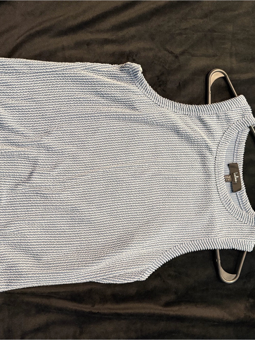 Lulu's Sky Blue Ribbed Tank